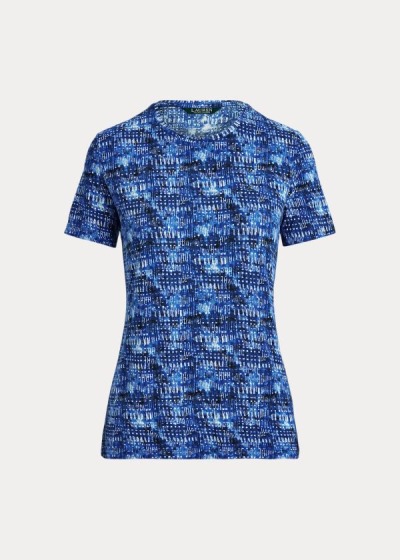 Women's Ralph Lauren Print Jersey T Shirts | 514638VLJ